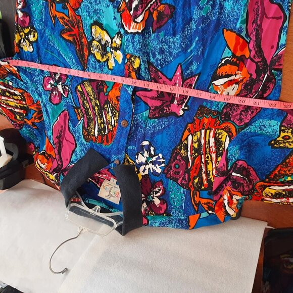 Palm Bay Made in Hawaii Men Short Sleeve Shirt MultiColor SzL PreLoved Good Cond - Picture 4 of 9